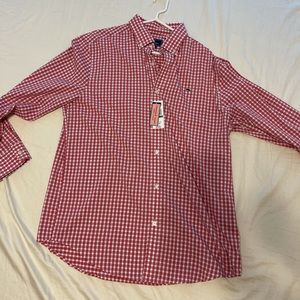 Vineyard Vines men’s plaid button down shirt